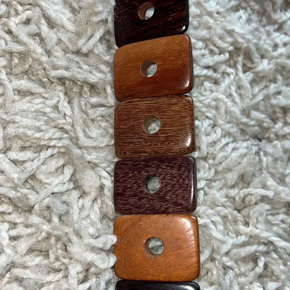 Costa Rica Exotic Woods Belt Wood Wooden  34”